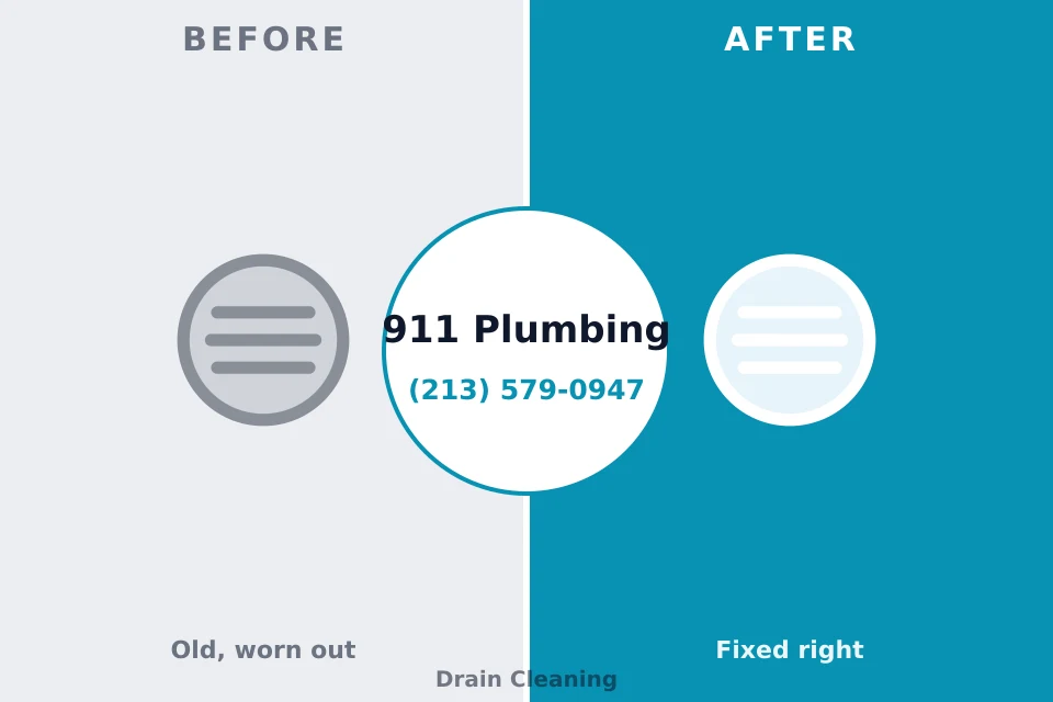 Before and after: plumbing repair North Beach Haven, NJ